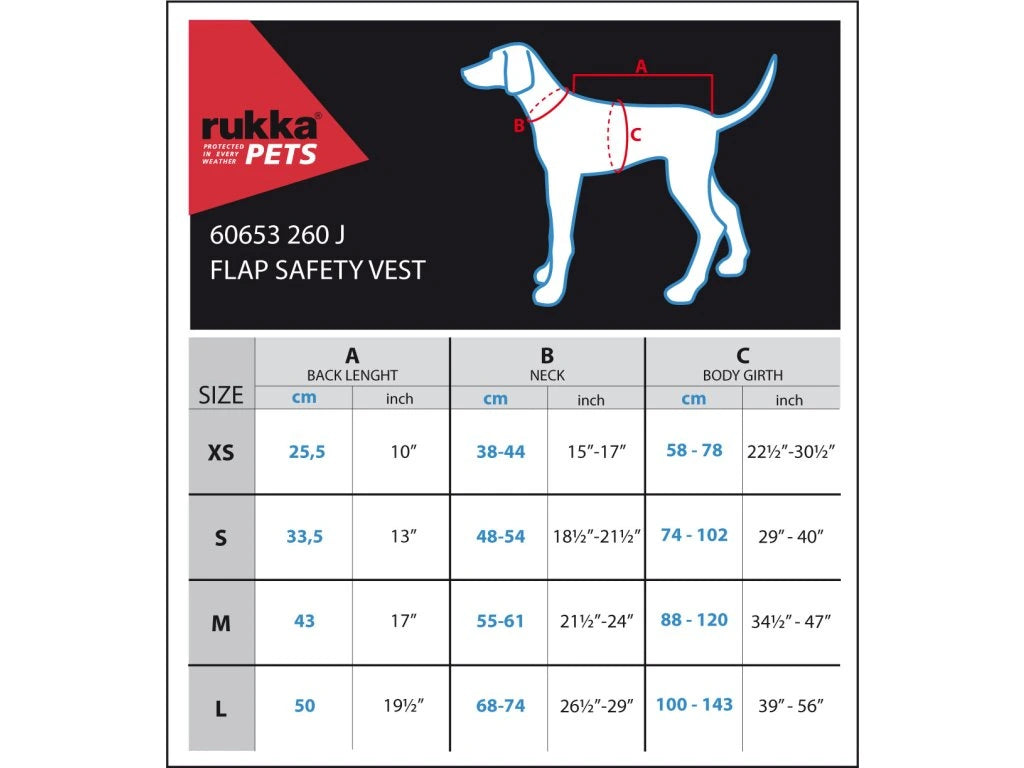 Flap safety vest - Rukka Pets