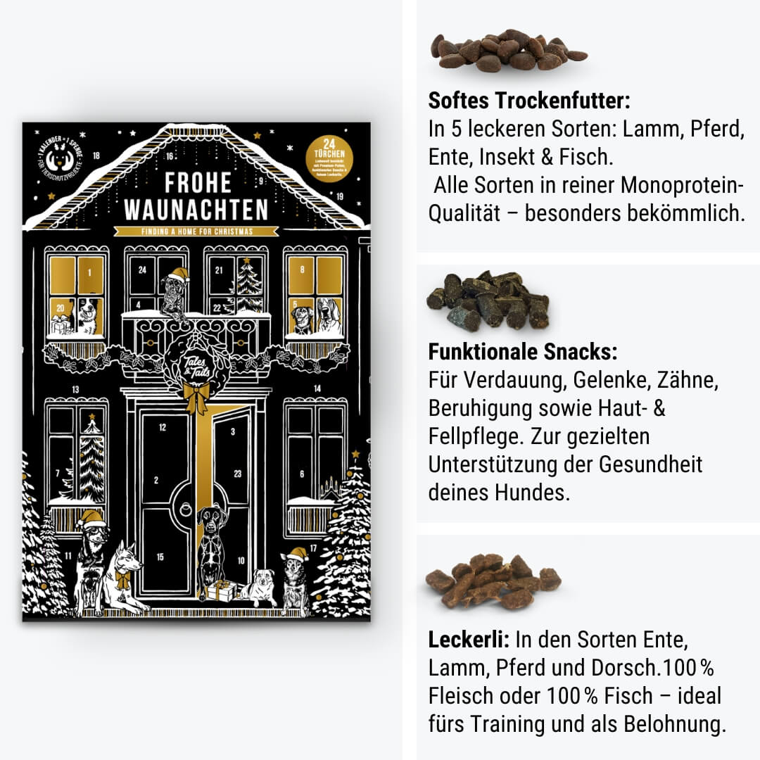 Frohe Waunachten - Adventskalender für Hunde