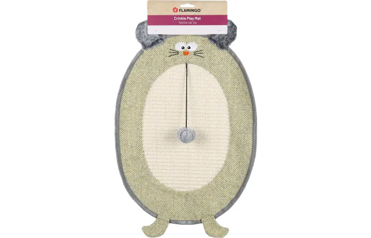 Kratzteppich oval mit Ball