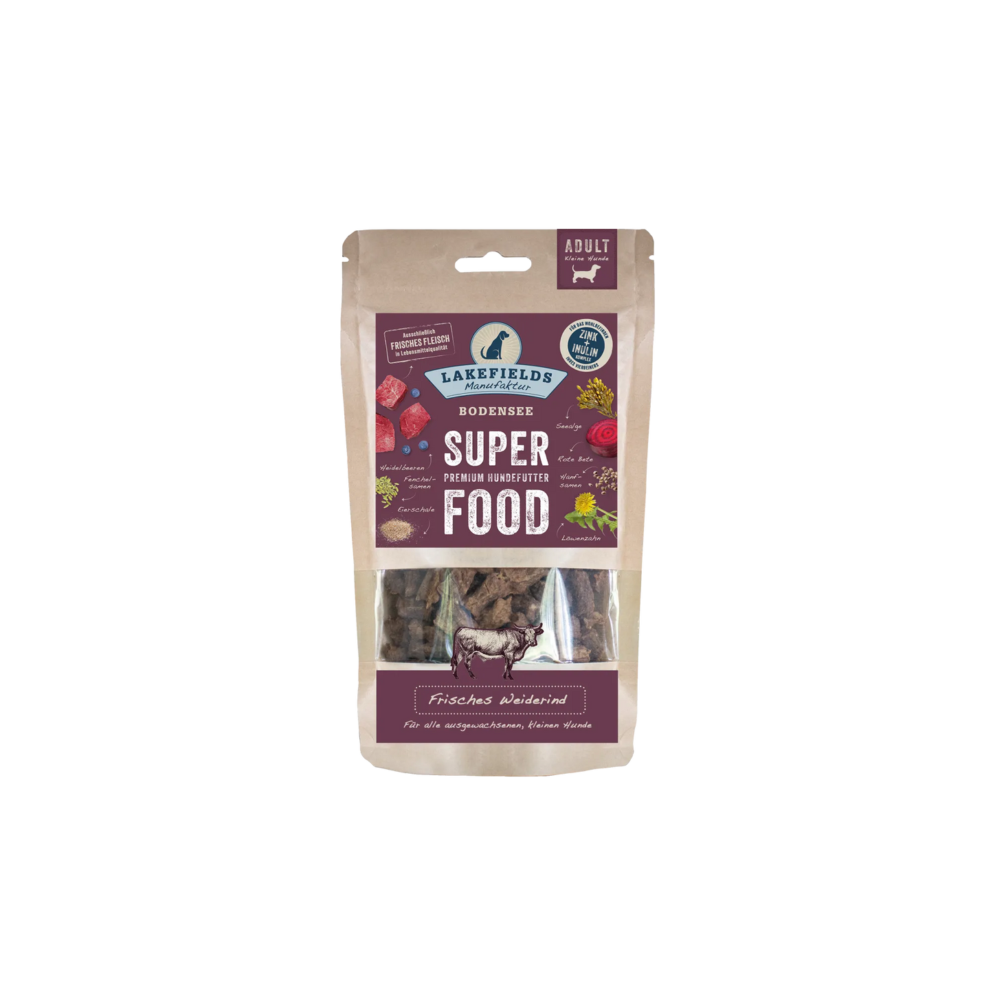 SUPERFOOD Rind für kleine Hunde