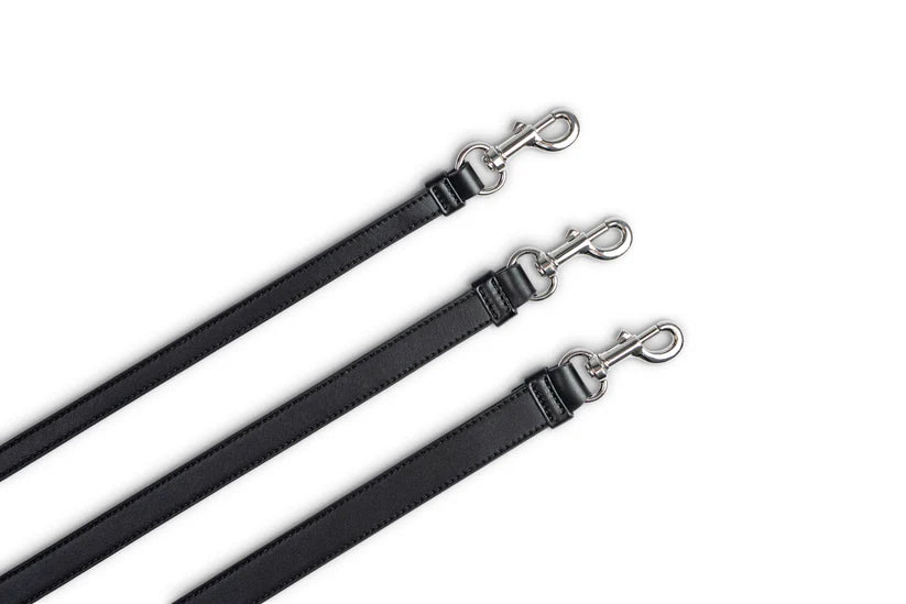 Hundeleine Classy coal schwarz - silver