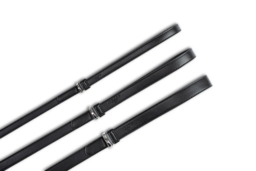 Hundeleine Classy coal schwarz - silver