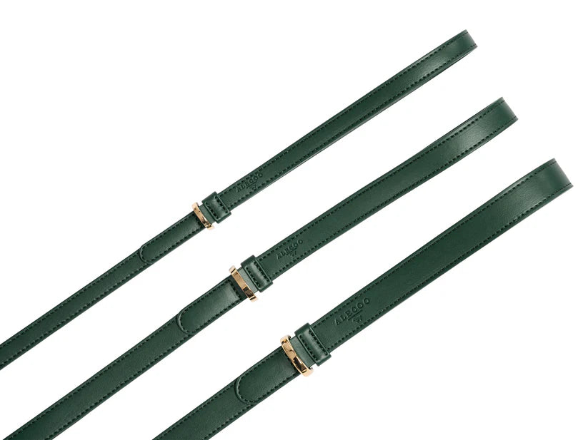 Hundeleine Classy dark green - gold