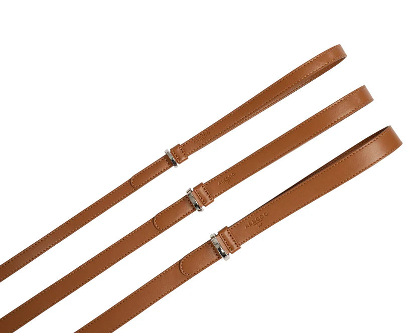 Hundeleine Classy cognac - silber