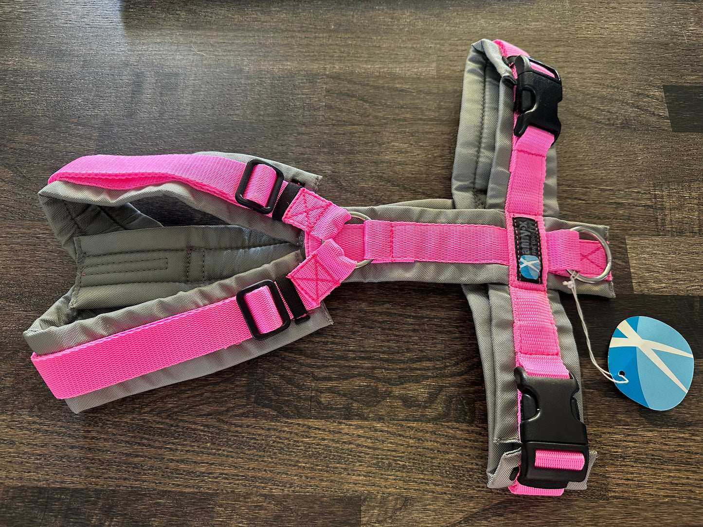 anny-x Brustgeschirr Fun rosa/grau