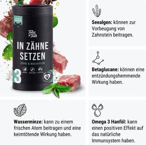 In Zähne setzen
