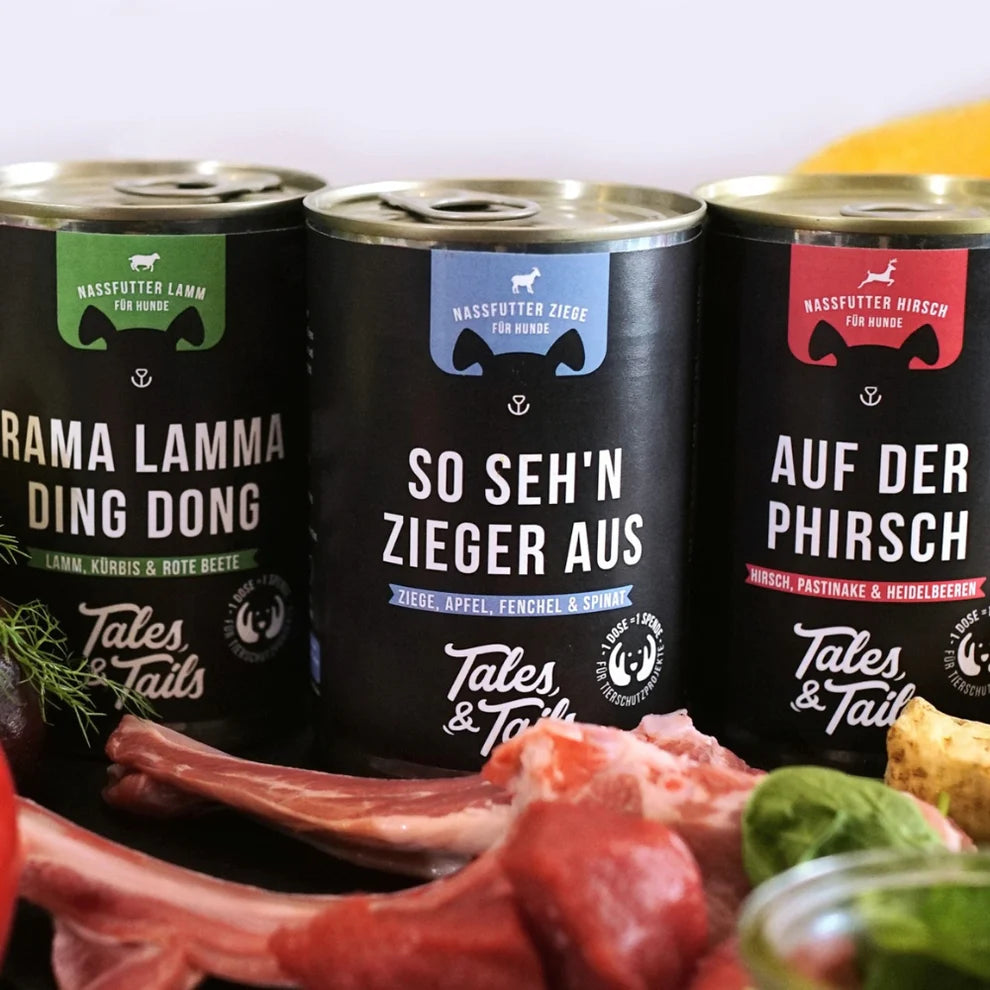 3 Sorten (à 400g) Mixpaket Nassfutter Fleisch