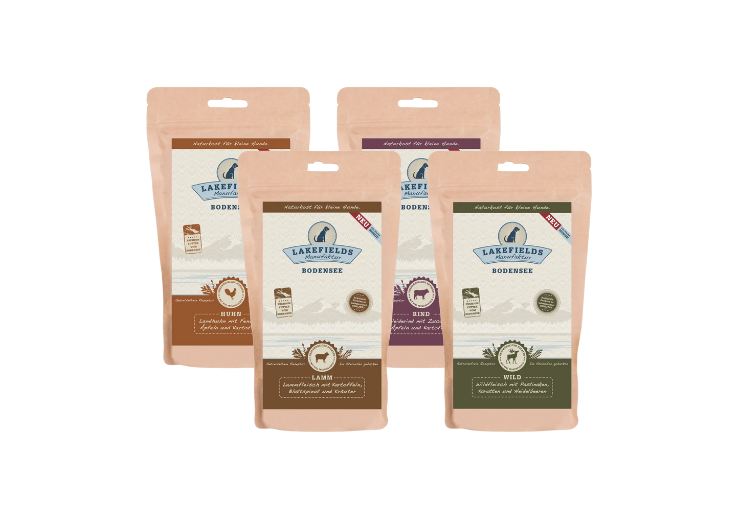 Sortenmix Trockenfleisch-Menü für kleine Hunde