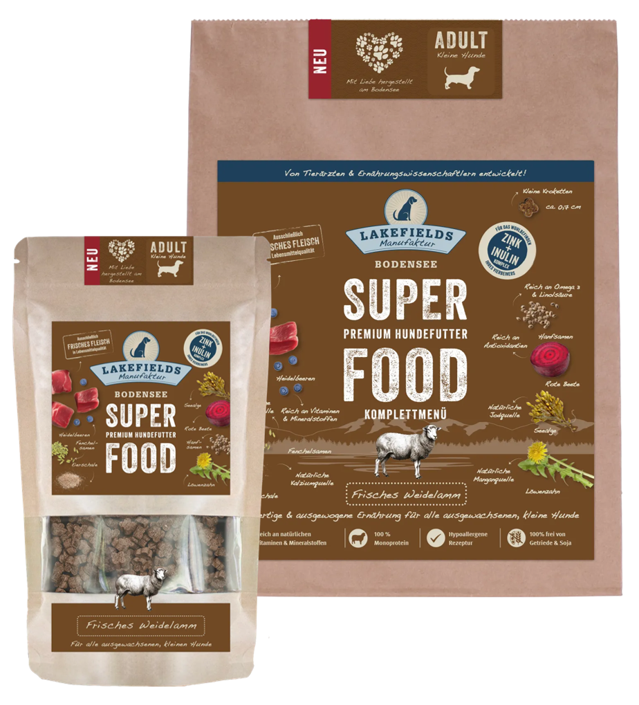 SUPERFOOD Lamm für kleine Hunde