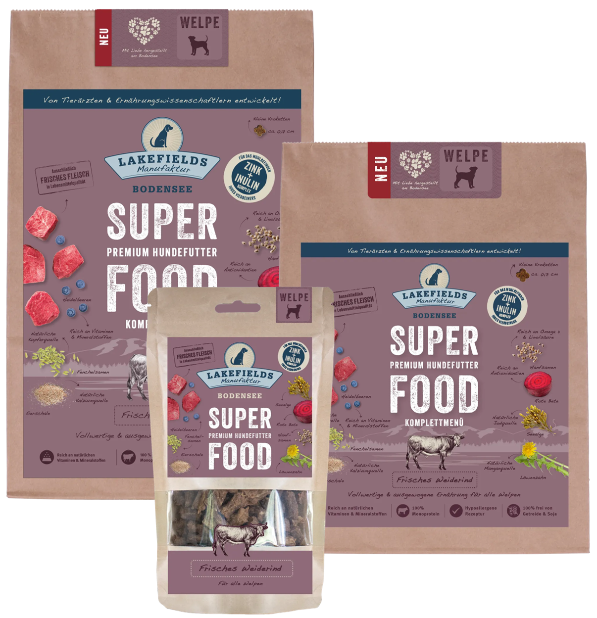 SUPERFOOD Rind für Welpen