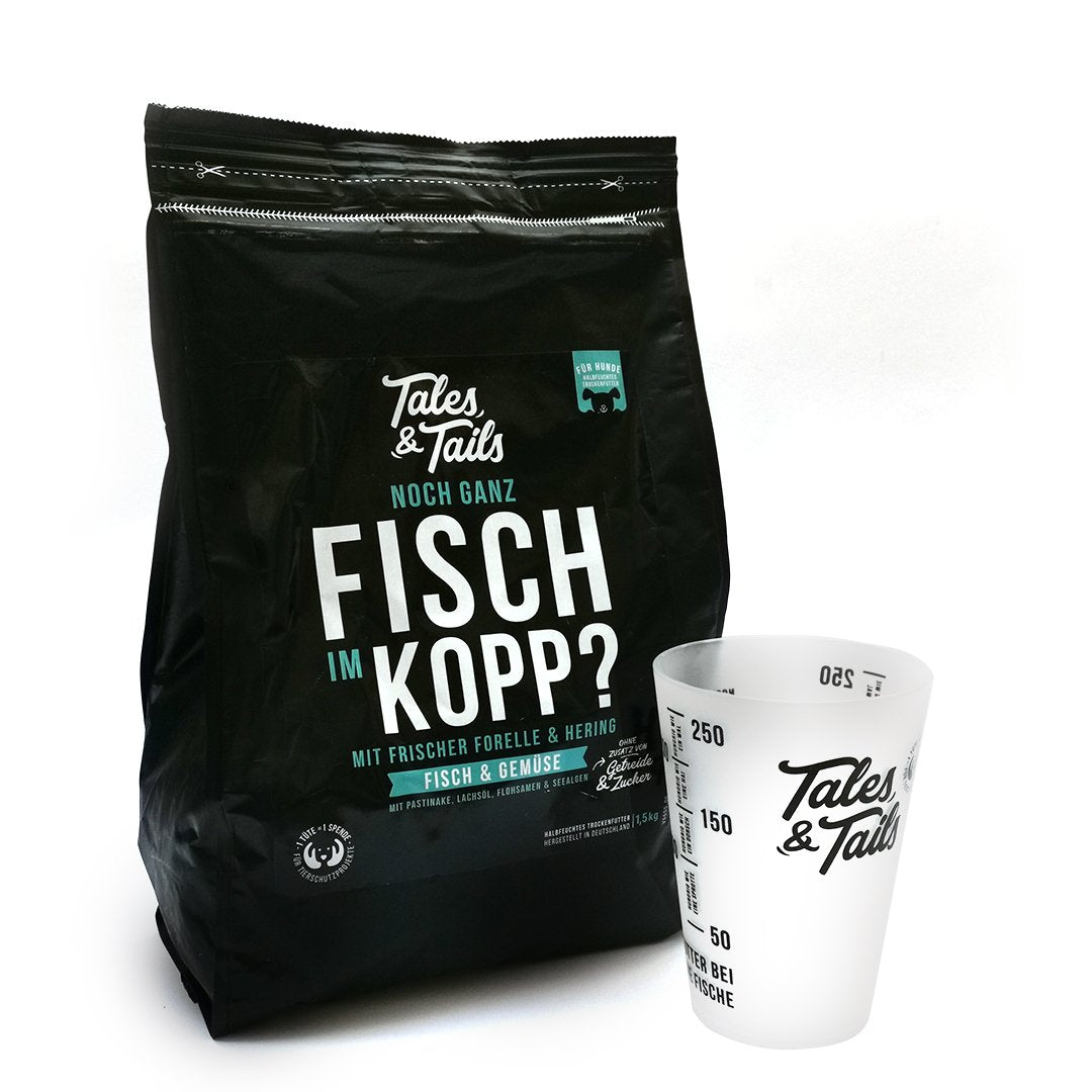 Futter bei die Fische - Messbecher Tales&Tails