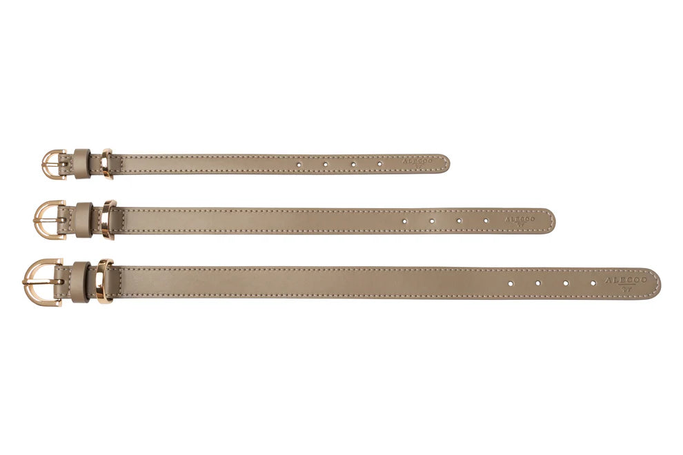 Hundehalsband Classy taupe - gold