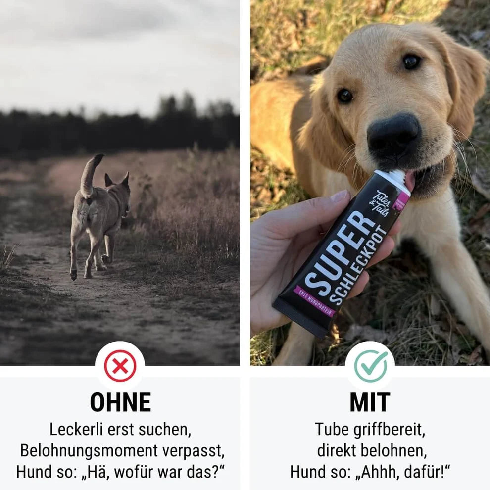 Super Schleckpot - Futtertube für Hunde mit Ente