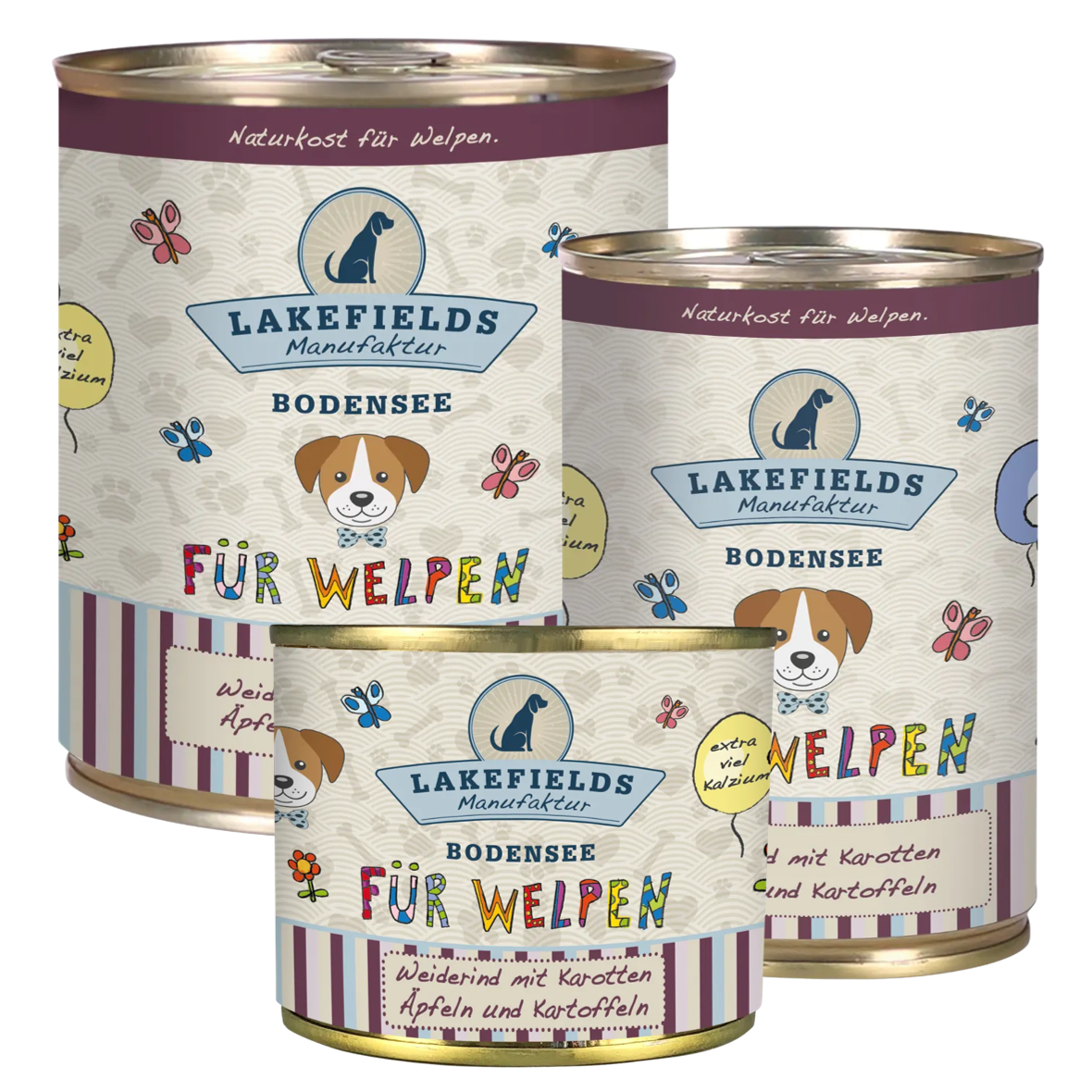 Dosenfleisch-Menü Rind für Welpen