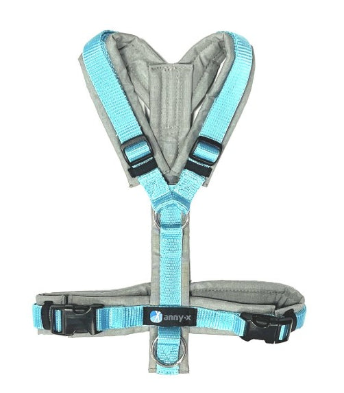anny-x Brustgeschirr Fun grau/ eisblau