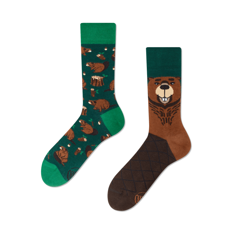 Beaverly Heels Socken by Many Mornings