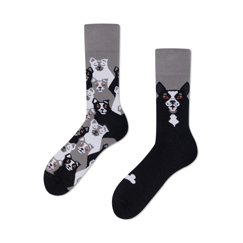 Black Dog Socken by Many Mornings