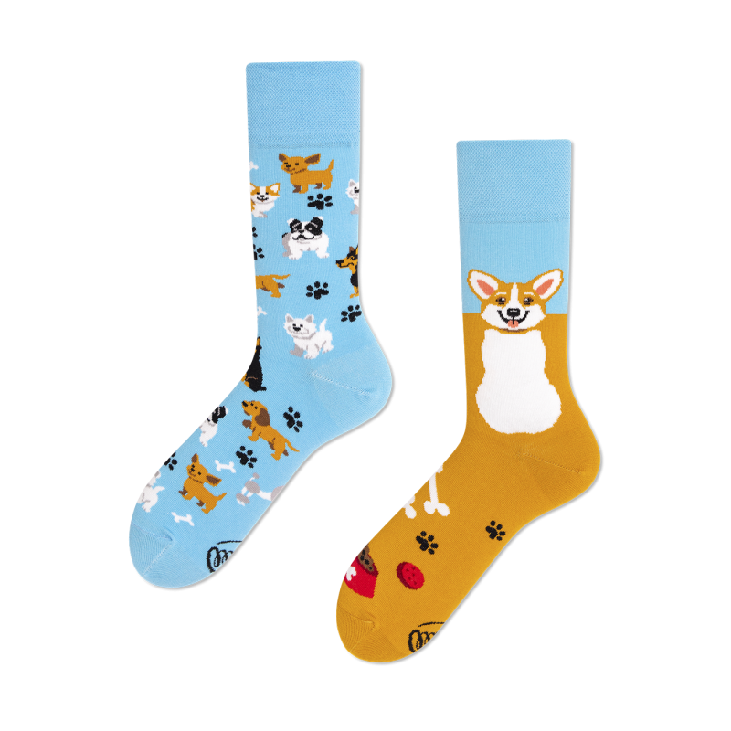 Playful Dog Socken by Many Mornings