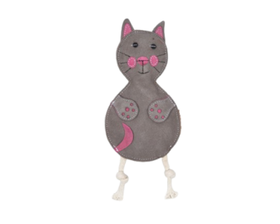 Lederspielzeug Katze