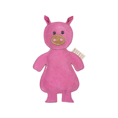 Lederspielzeug Schwein