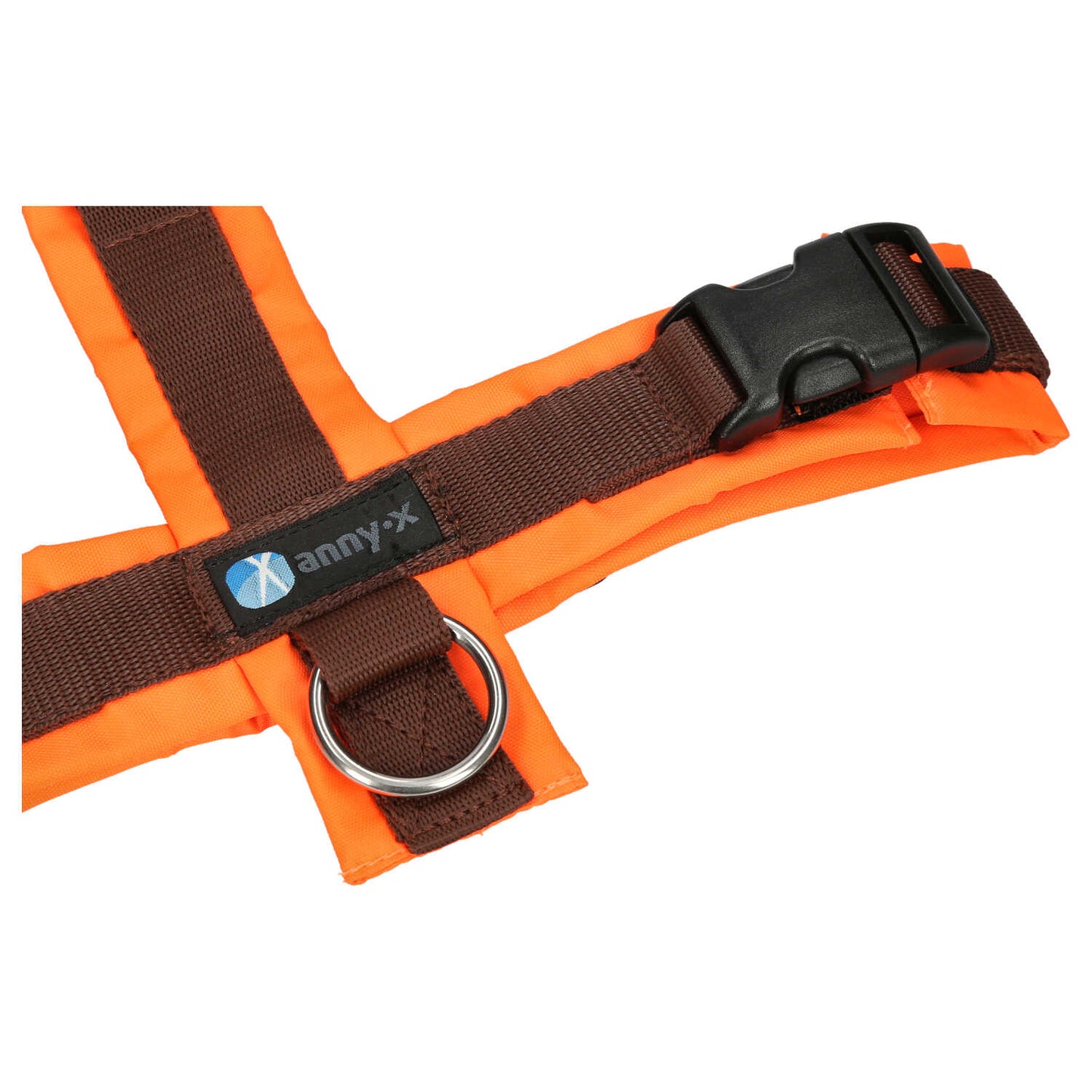 anny-x Brustgeschirr Protect leuchtorange/ braun
