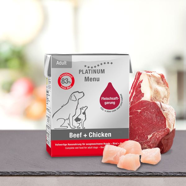 Menu Beef+Chicken - Vollwertige Nassnahrung