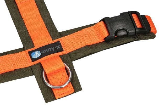 anny-x Brustgeschirr Fun oliv/orange