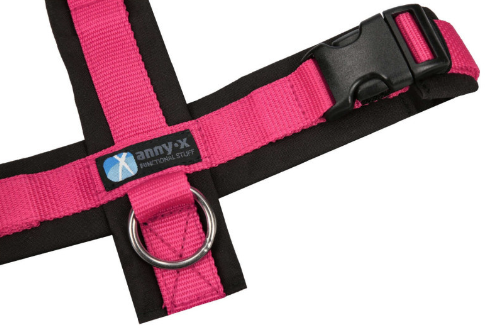 anny-x Brustgeschirr Fun schwarz/pink