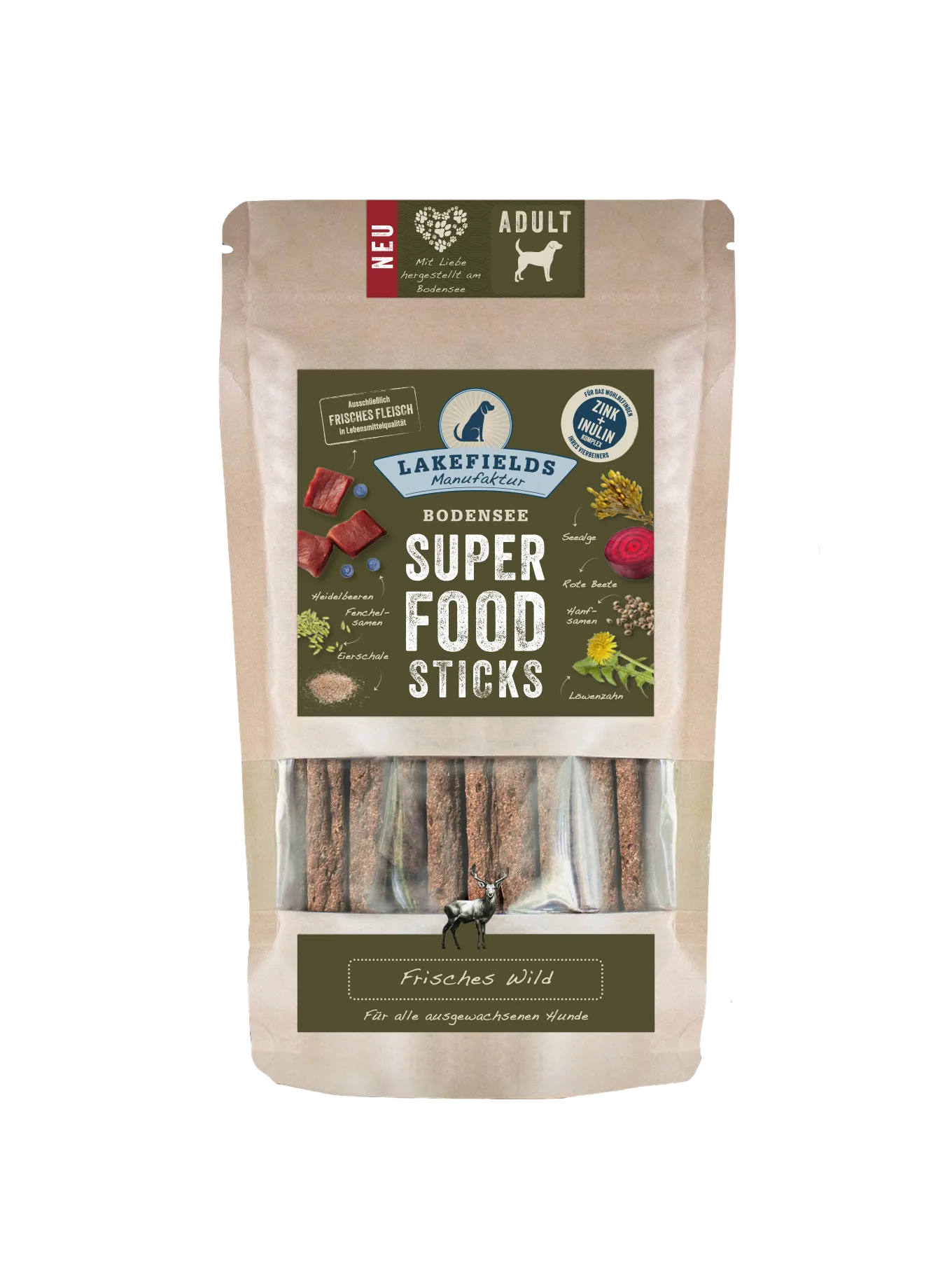 SUPERFOOD Premium STICKS vom Wild