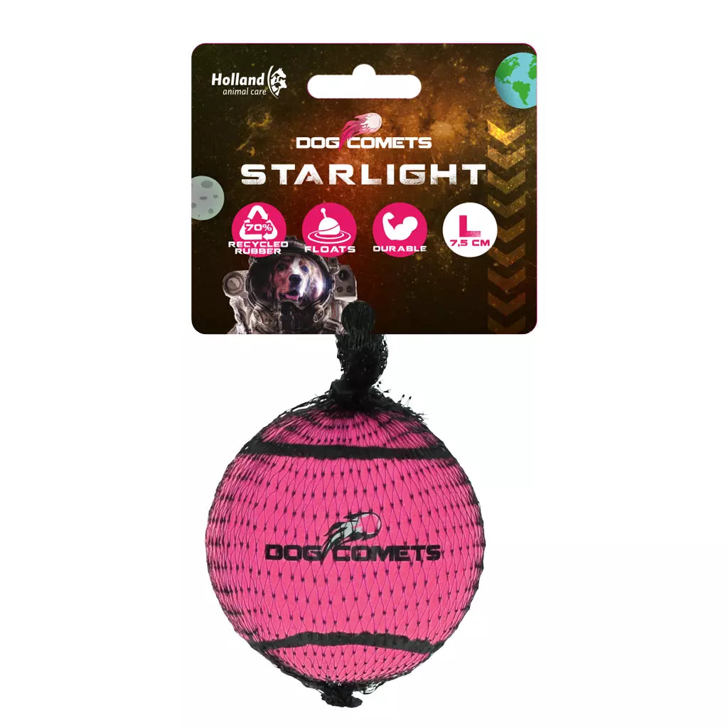 Dog Comets Starlight Tennisball