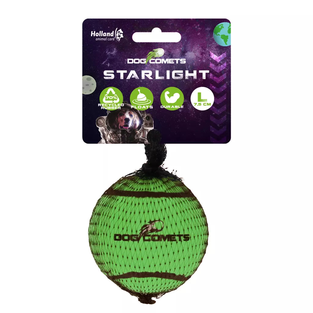 Dog Comets Starlight Tennisball