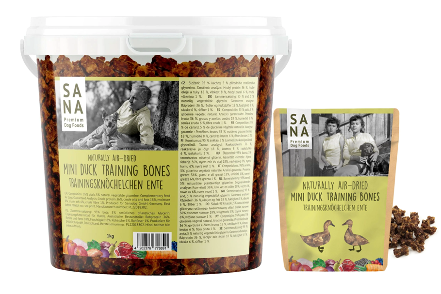 SANA Dog Trainingsknöchelchen Ente