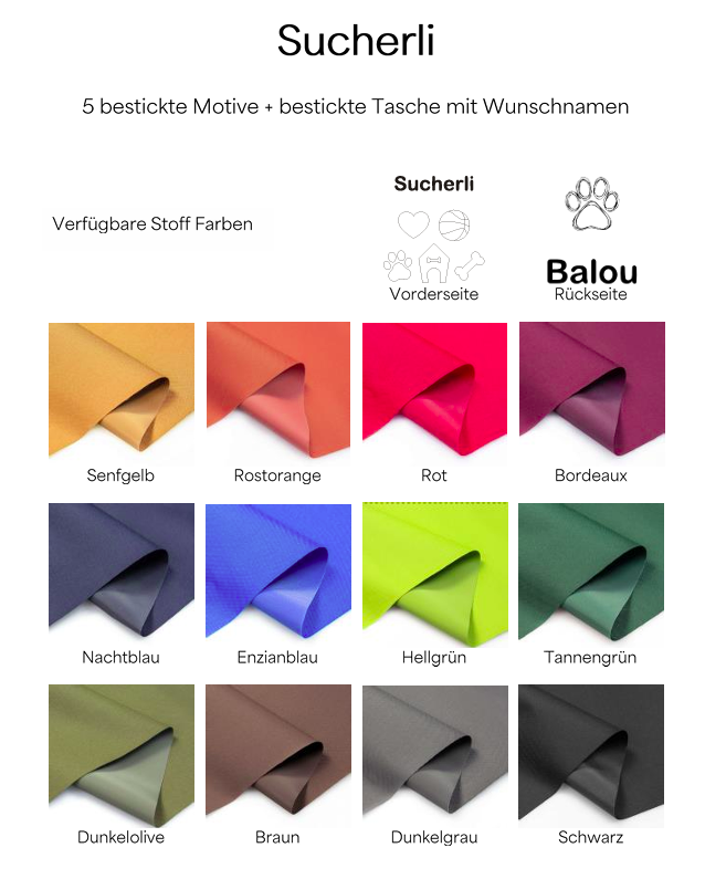 Personalisierte Sucherlibeutel mit 5 Sucherli
