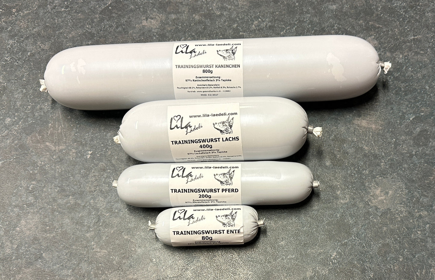 Trainingswürste 400g + 800g „schnittfest“