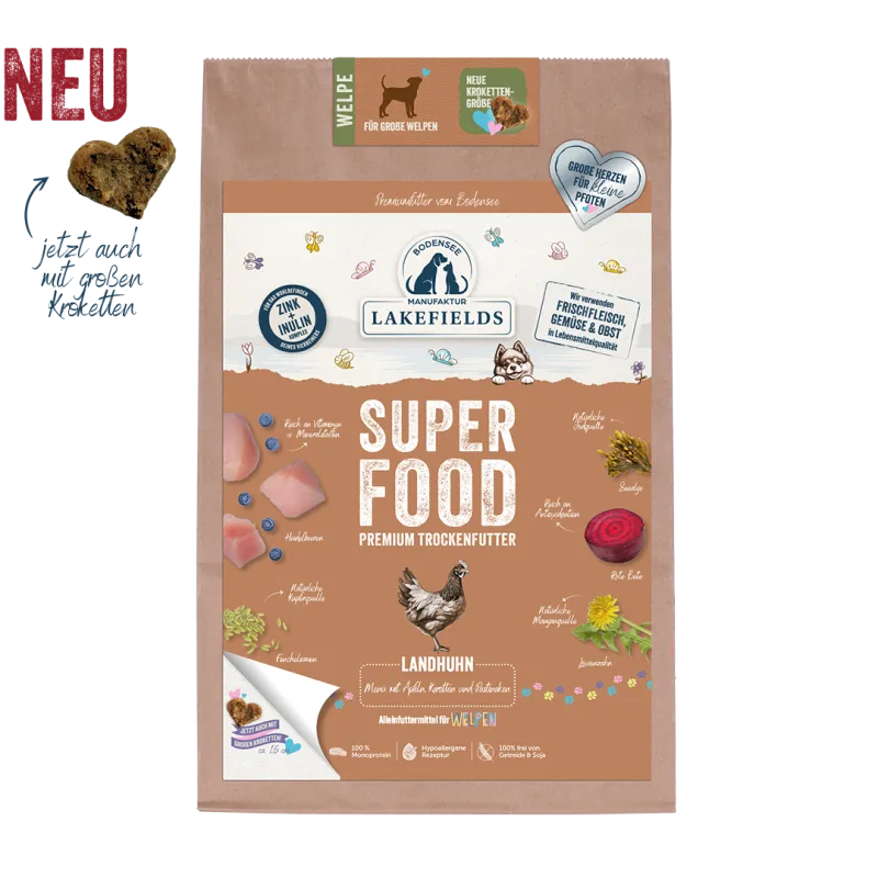 Trockenfutter SUPERFOOD Huhn für grosse Welpen