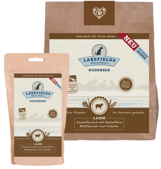 Trockenfleisch-Menü Lamm für kleine Hunde