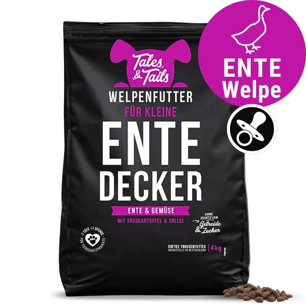 Für kleine EnteDecker - Welpenfutter mit Ente