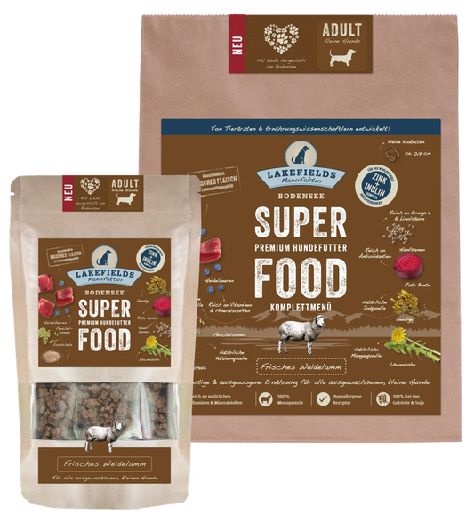 SUPERFOOD Lamm für kleine Hunde