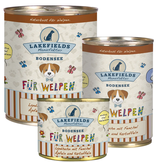 Dosenfleisch-Menü Huhn für Welpen
