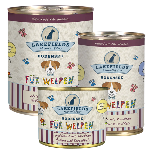 Dosenfleisch-Menü Rind für Welpen