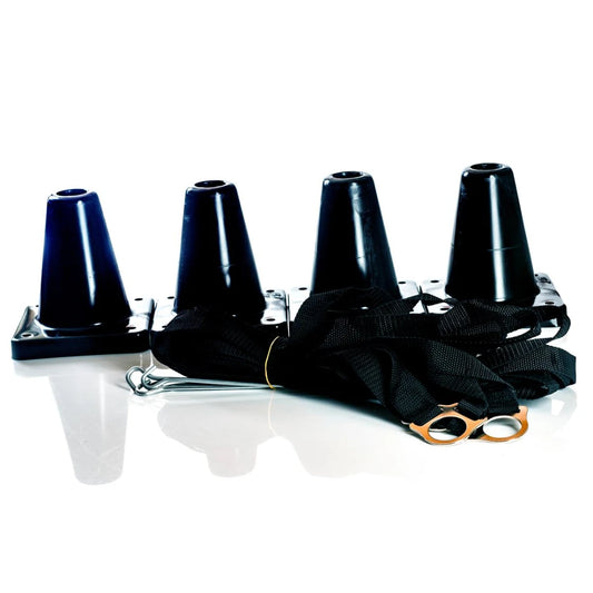 Obedience-Boxset (Carré) aus Boxband und 4 Pylonen
