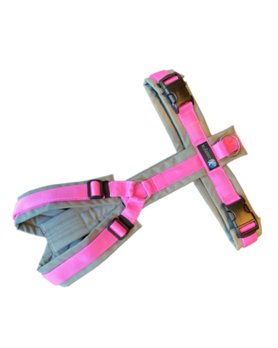 anny-x Brustgeschirr Fun grau/ rose