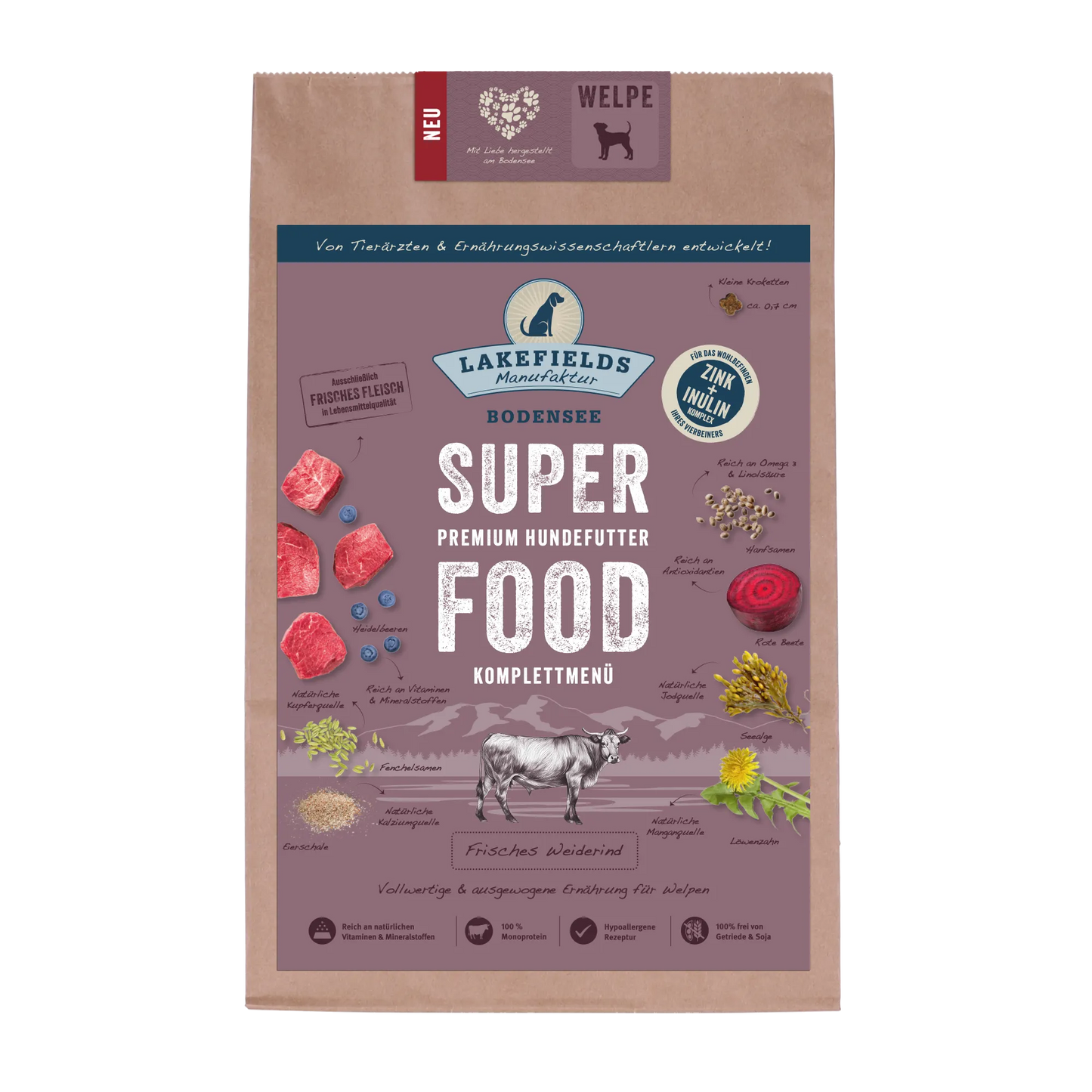 SUPERFOOD Rind für Welpen