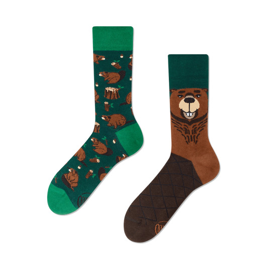 Beaverly Heels Socken by Many Mornings