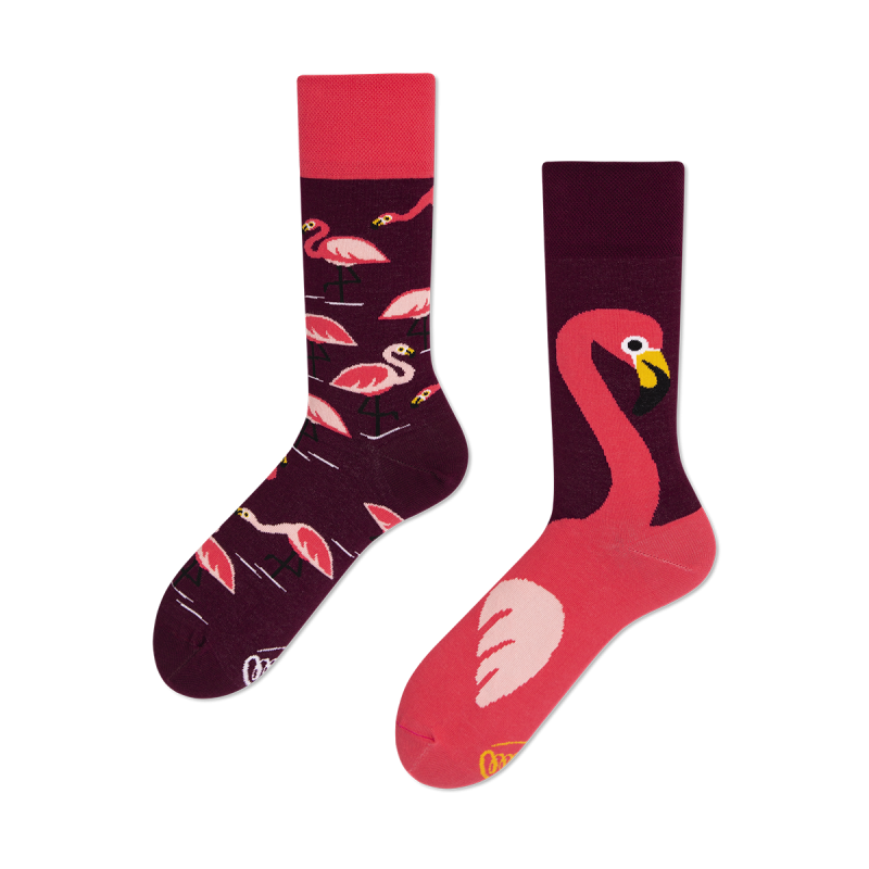 Pink Flamingo Socken by Many Mornings