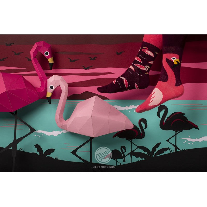Pink Flamingo Socken by Many Mornings