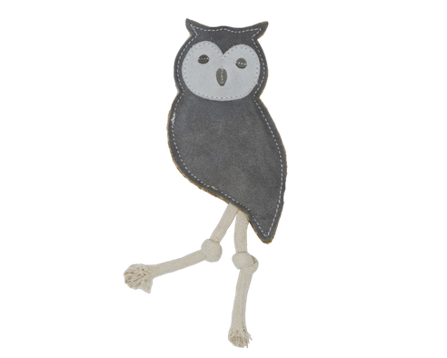 Lederspielzeug Eule