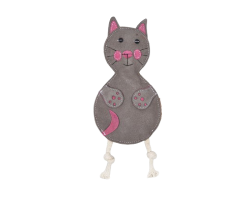 Lederspielzeug Katze