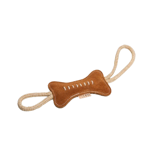 Lederspielzeug Knochen