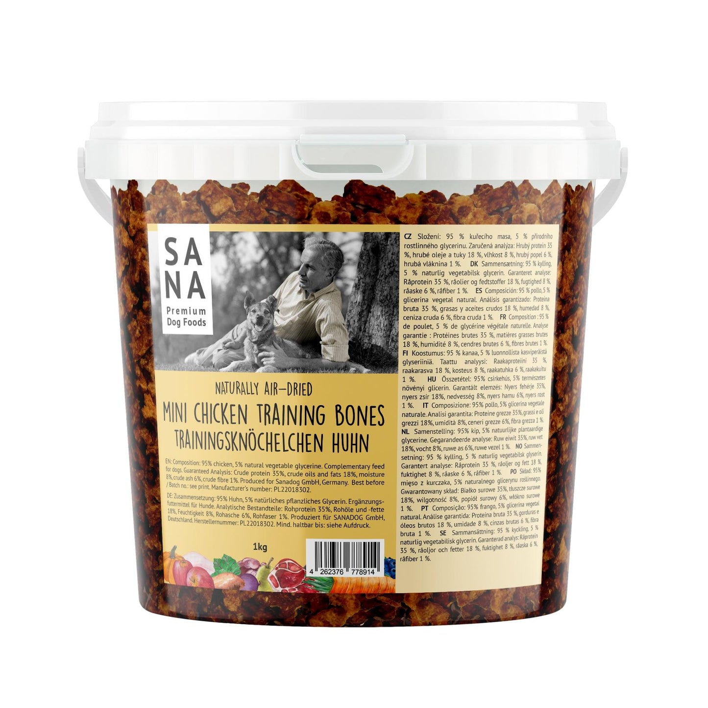SANA Dog Trainingsknöchelchen Huhn